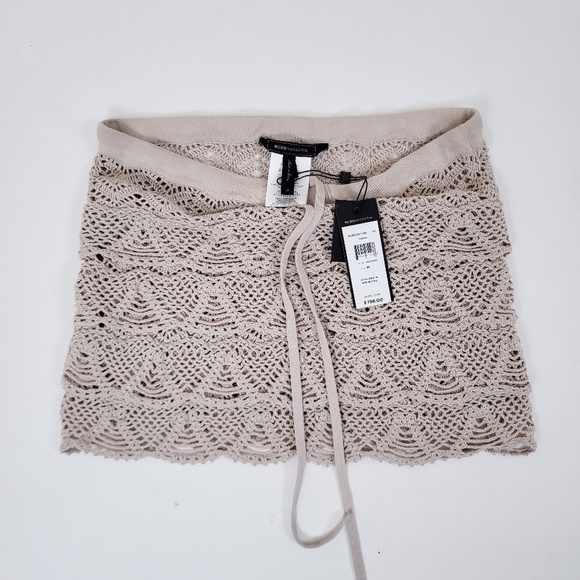 BCBGMaxAzria Dresses & Skirts - BCBG Maxazria crochet mini skirt crop top